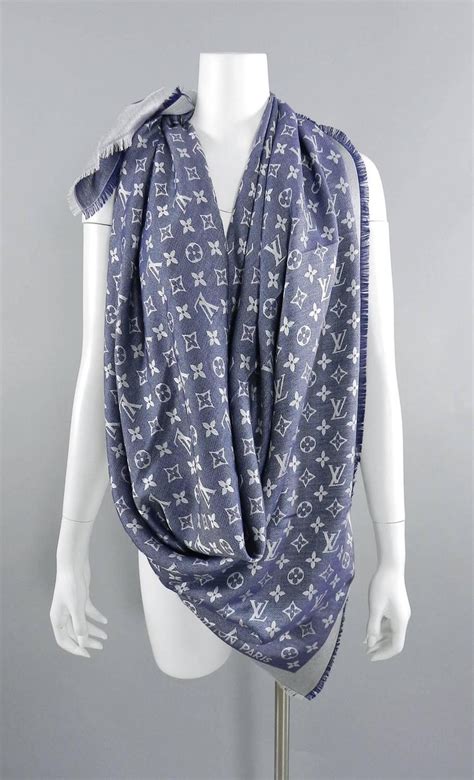 light blue louis vuitton scarf|louis vuitton light grey scarf.